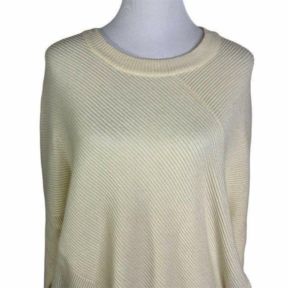 ALLSAINTS  Ribbed Crewneck Asymmetrical Sweater - Picture 3 of 10